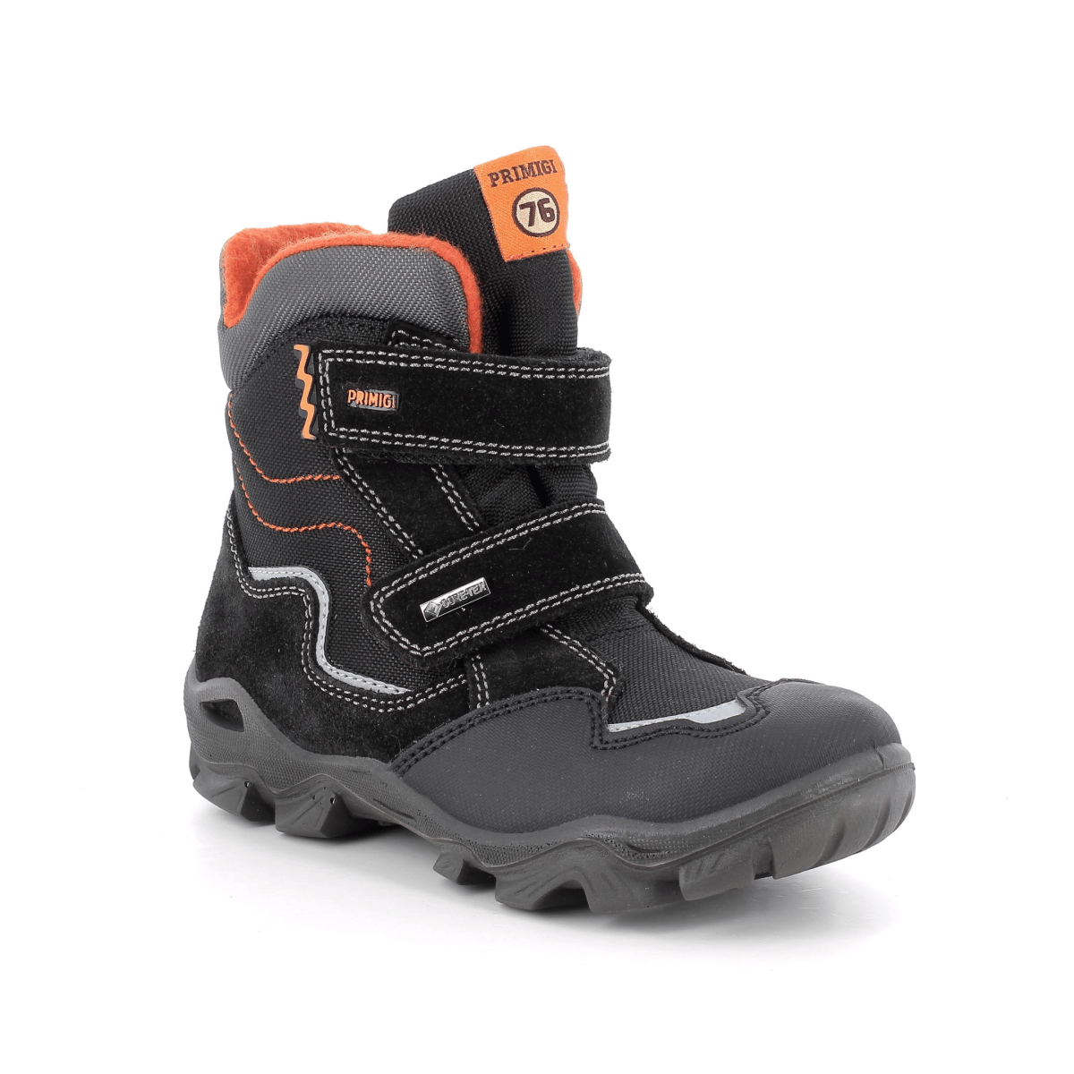 Primigi Boys (Sizes 29-30) 2392000 Black/Orange/Grey Gore-Tex - 1113376 - Tip Top Shoes of New York