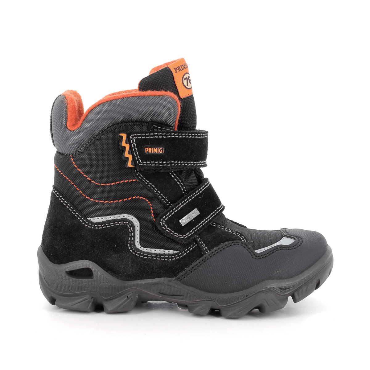Primigi Boys (Sizes 31-35) 2392000 Black/Orange/Grey Gore-Tex - 1113386 - Tip Top Shoes of New York