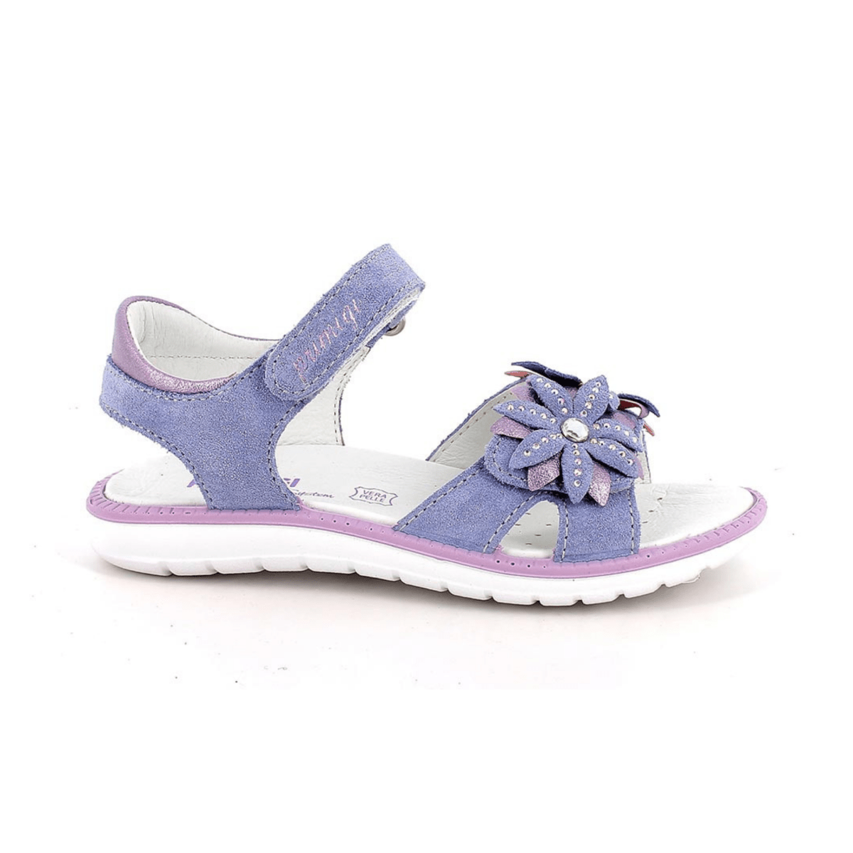 Primigi Girls (Sizes 26 - 30) Violet/Light Blue Flower - 1107918 - Tip Top Shoes of New York