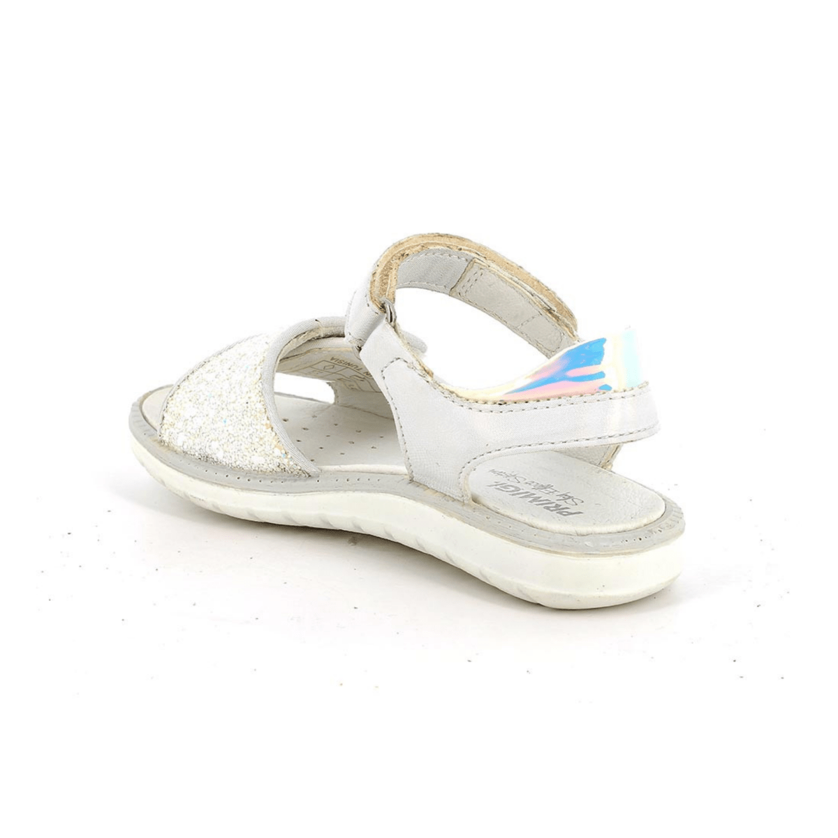 Primigi Girls (Sizes 26 - 30) White/Sky Blue Glitter - 1107834 - Tip Top Shoes of New York