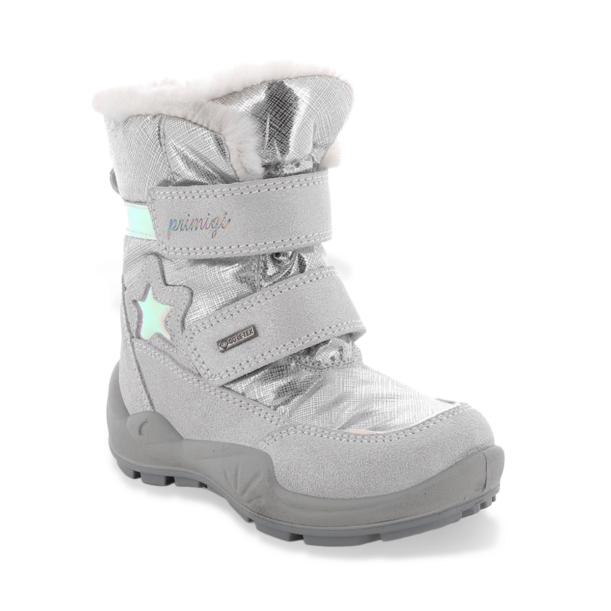 Primigi Girls' (Sizes 28 - 30) 8881544 Silver/Metallic Star Gore - Tex - 1101196 - Tip Top Shoes of New York