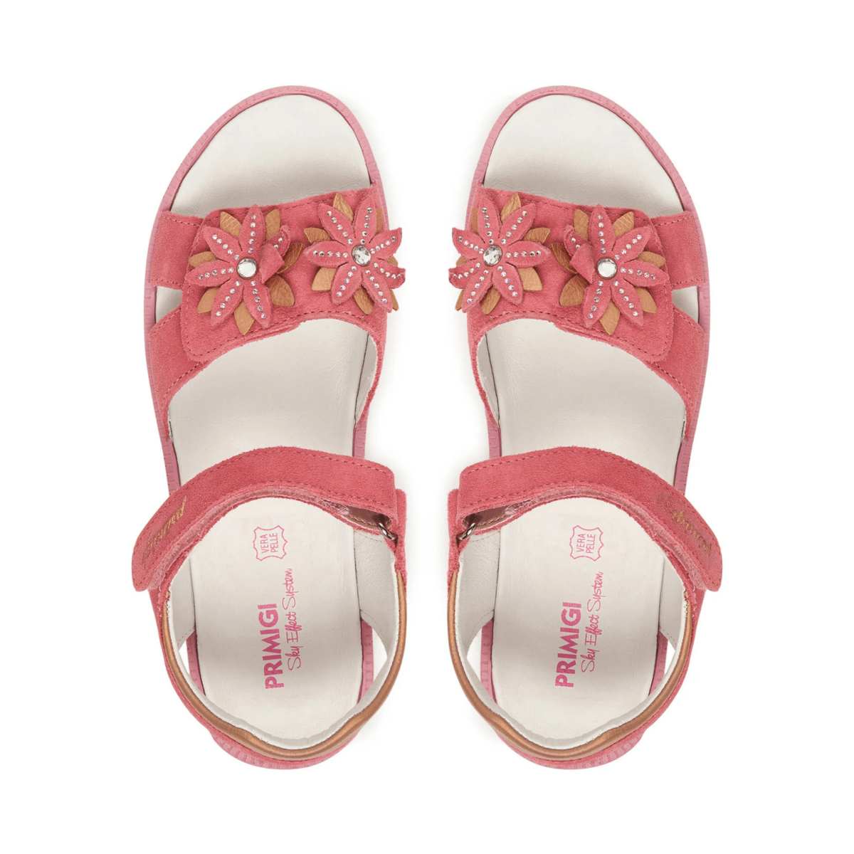 Primigi Girls (Sizes 31 - 32) Coral/Hot Pink Flower - 1107910 - Tip Top Shoes of New York