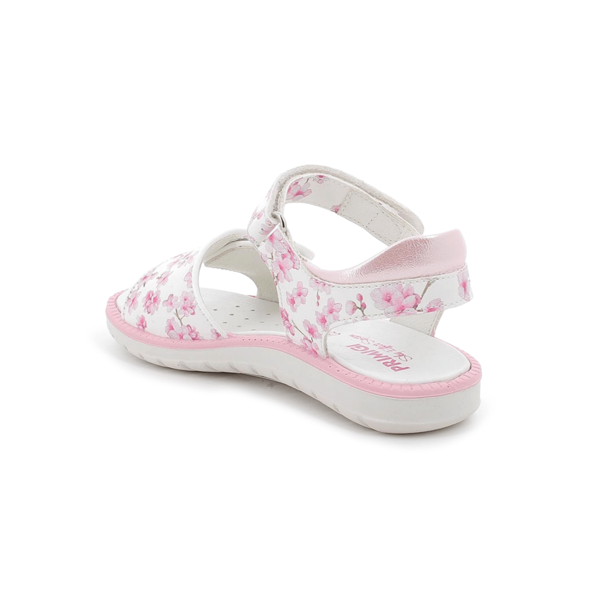 Primigi Girls (Sizes 31 - 34) White/Pink Floral Glitter - 1107841 - Tip Top Shoes of New York