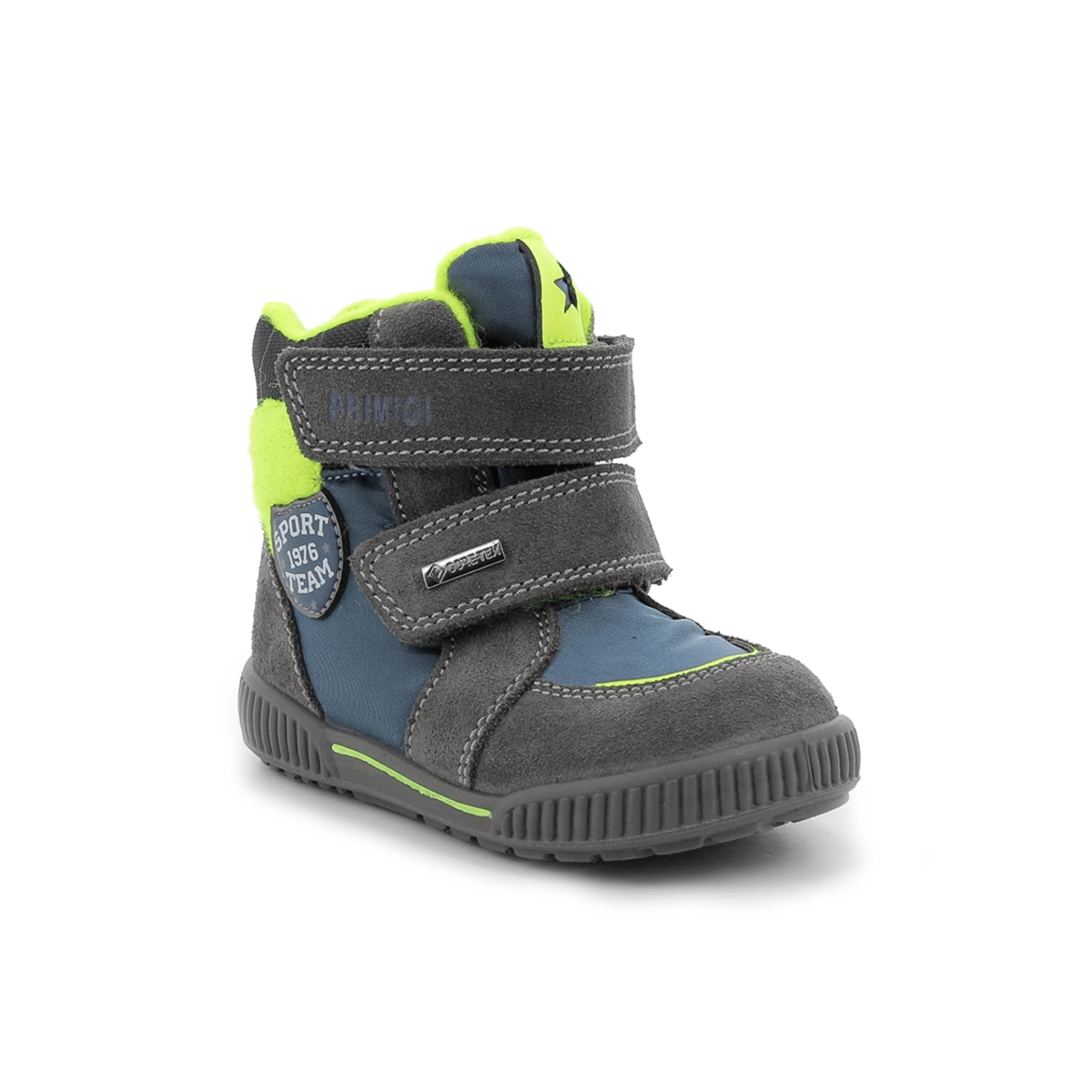 Primigi Toddlers' (Sizes 22 - 26) 8861411 Grey/Navy/Lime Suede Gore - Tex - 1101137 - Tip Top Shoes of New York
