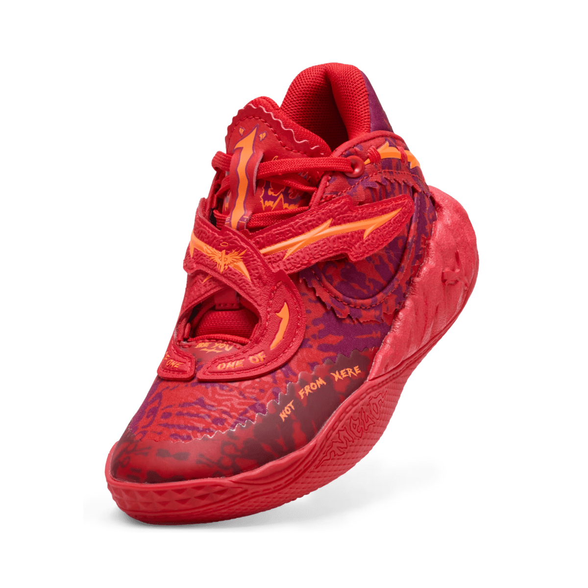 Puma Boys (Sizes 1 - 3) MB.05 Encore Crowd Surf PUMA Red/Magenta Gleam/Fluro Orange Pes - 1099425 - Tip Top Shoes of New York