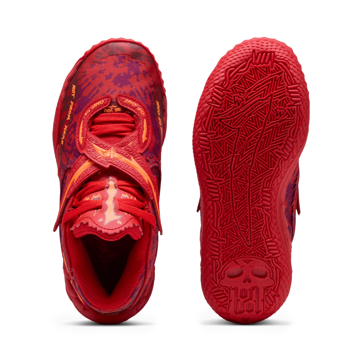 Puma Boys (Sizes 4 - 7) MB.05 Encore Crowd Surf PUMA Red/Magenta Gleam/Fluro Orange Pes - 1099431 - Tip Top Shoes of New York