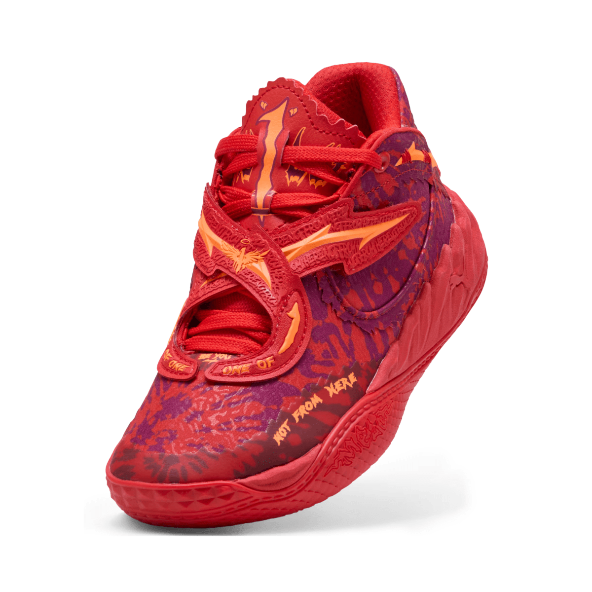 Puma Boys (Sizes 4 - 7) MB.05 Encore Crowd Surf PUMA Red/Magenta Gleam/Fluro Orange Pes - 1099431 - Tip Top Shoes of New York