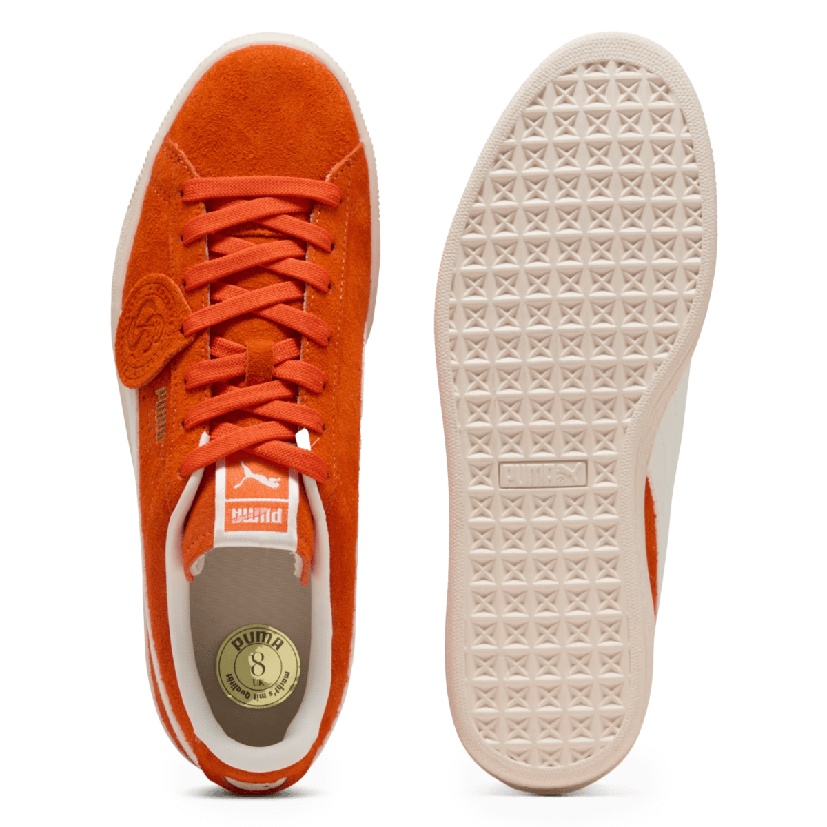 Puma Men's Charles F. Stead IV Suede Orange Glo/PUMA White - 11033146 - Tip Top Shoes of New York