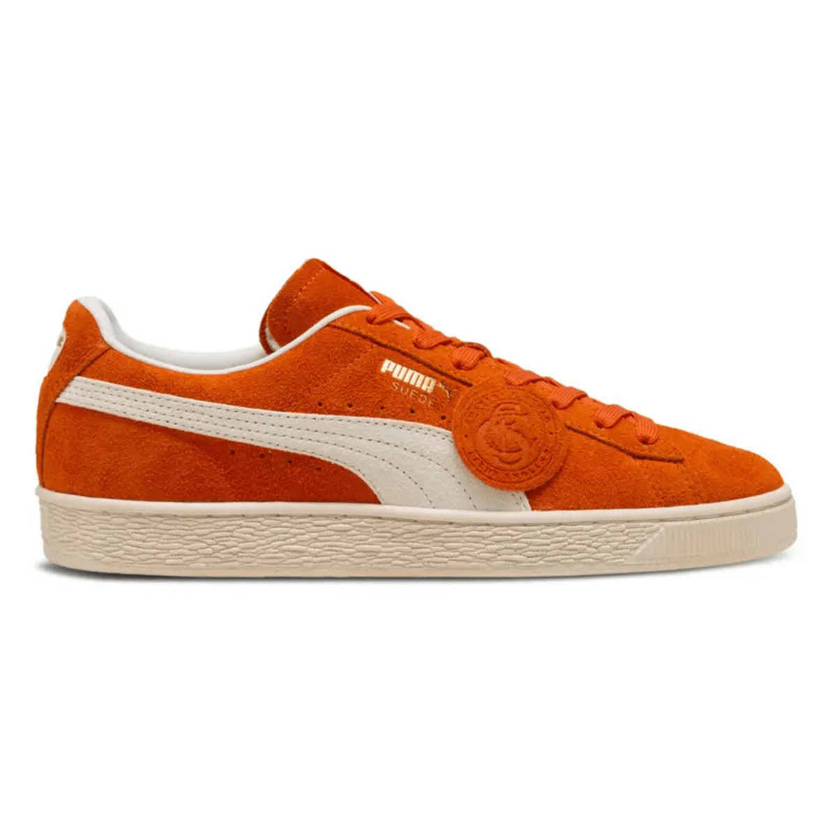 Puma Men's Charles F. Stead IV Suede Orange Glo/PUMA White - 11033146 - Tip Top Shoes of New York