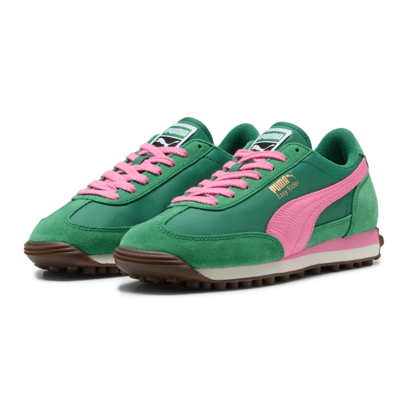 Puma Women's Easy Rider Vintage Archive Green/Poised Pink — Tip