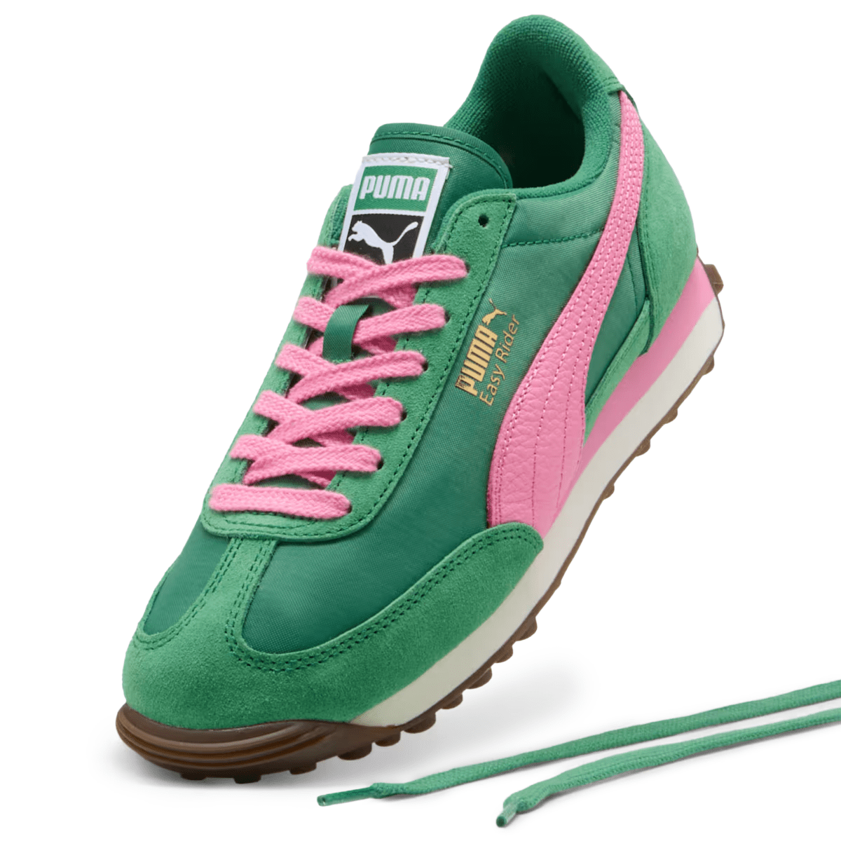 Puma Women's Easy Rider Vintage Archive Green/Poised Pink - 10065449 - Tip Top Shoes of New York