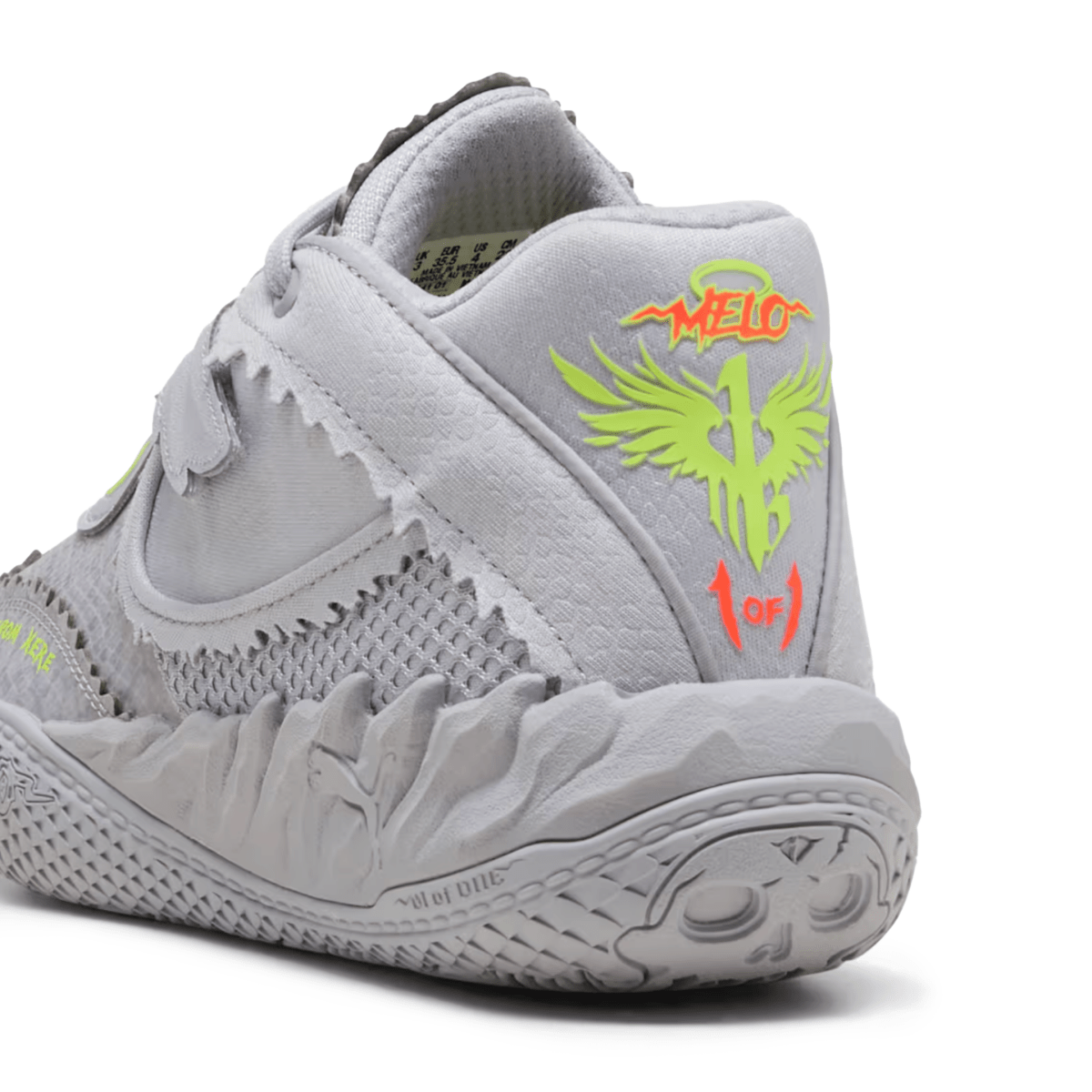 Puma x LaMelo Ball Boys (Grade School) MB.05 Metallic Shine Vibrant Silver/Yellow Alert/Glowing Red - 1099452 - Tip Top Shoes of New York