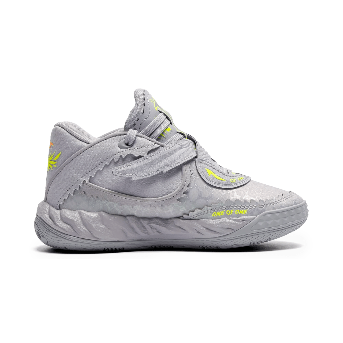 Puma x LaMelo Ball Boys (Preschool) MB.05 Metallic Shine Vibrant Silver/Yellow Alert/Glowing Red - 1099444 - Tip Top Shoes of New York