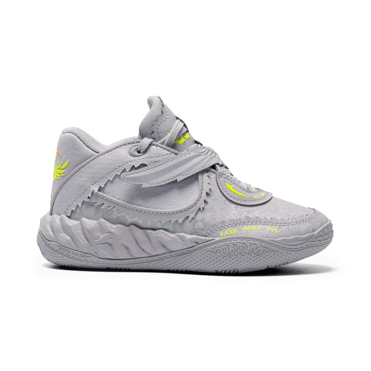 Puma x LaMelo Ball Boys (Preschool) MB.05 Metallic Shine Vibrant Silver/Yellow Alert/Glowing Red - 1099444 - Tip Top Shoes of New York