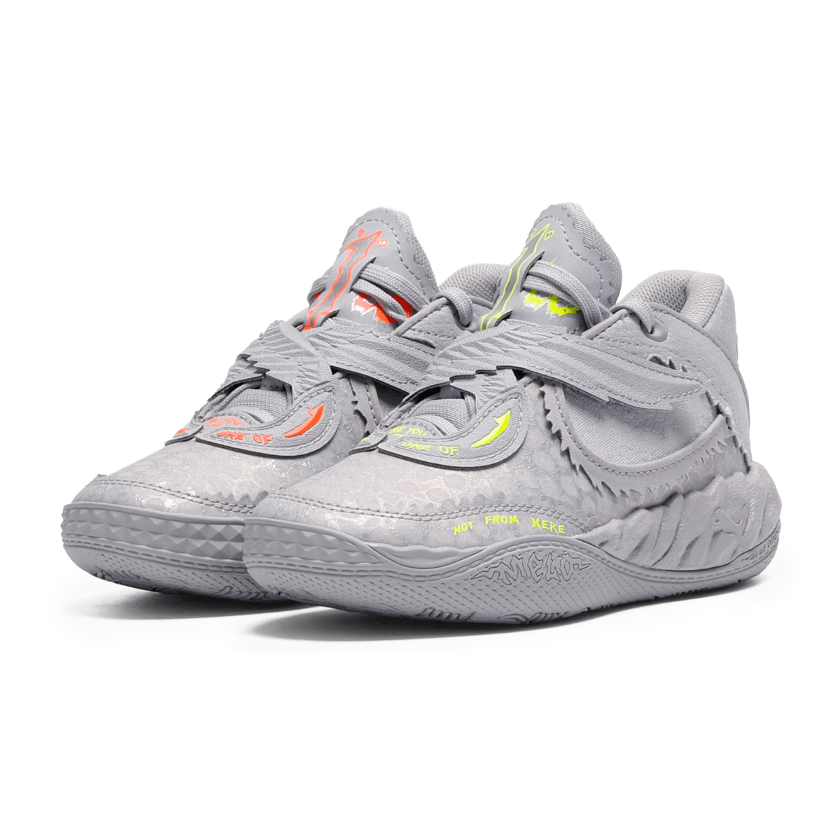 Puma x LaMelo Ball Boys (Preschool) MB.05 Metallic Shine Vibrant Silver/Yellow Alert/Glowing Red - 1099444 - Tip Top Shoes of New York