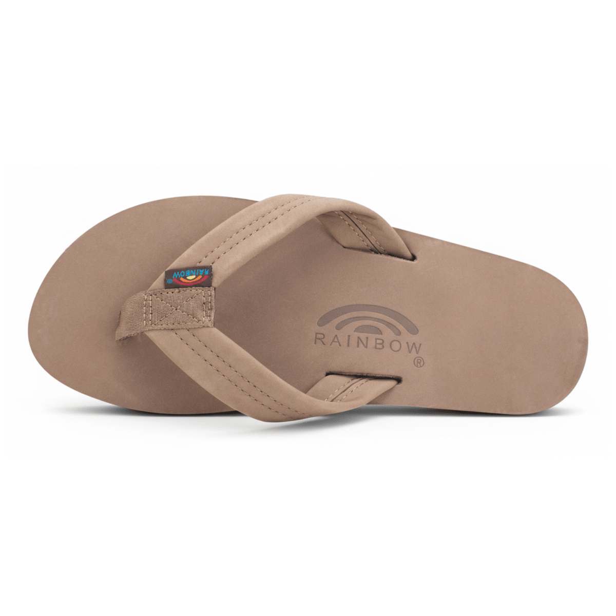 Rainbow Sandals Men's Single Layer Arch 1" Dark Brown Premier Leather - 11017575 - Tip Top Shoes of New York
