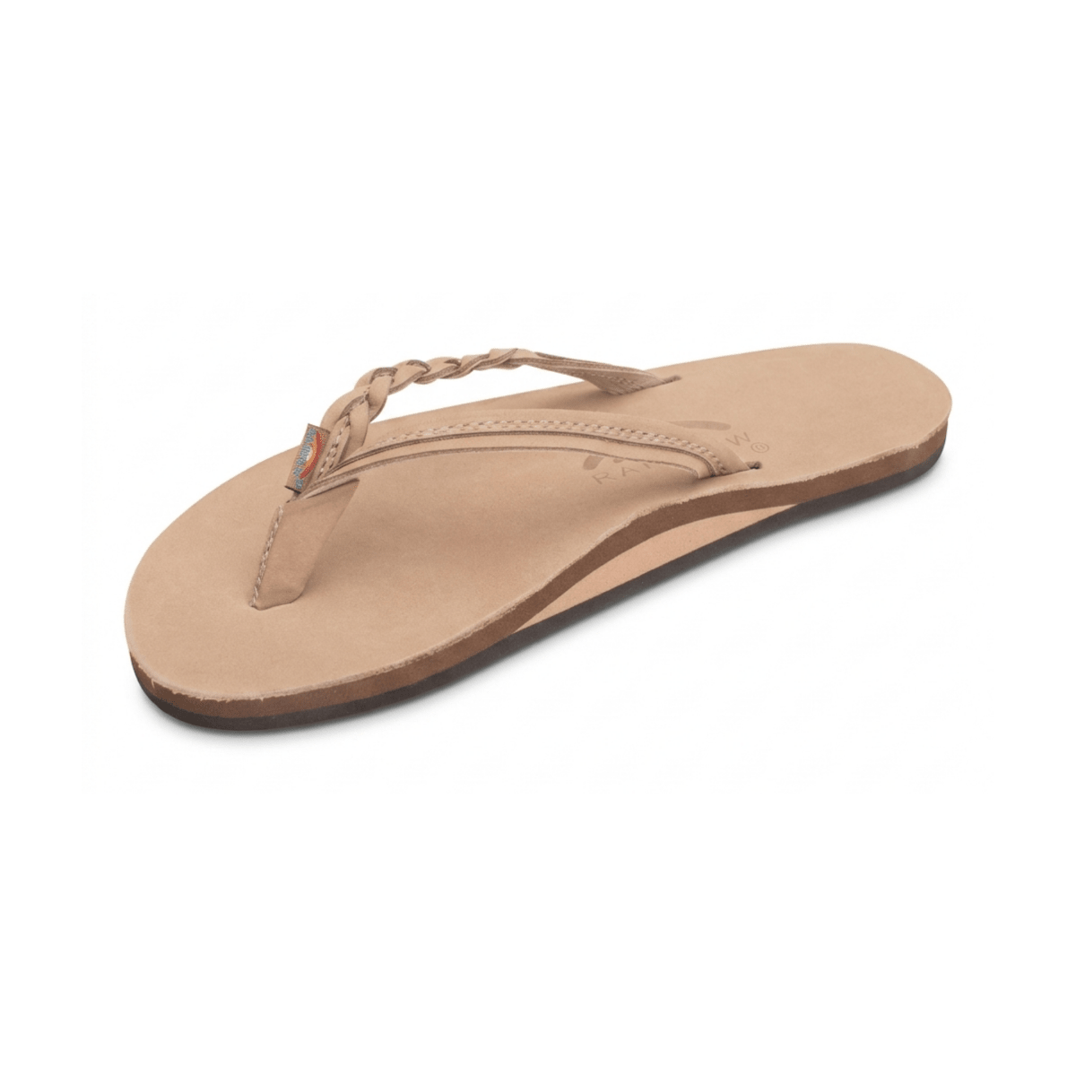 Rainbow Sandals Women's Flirty Braidy Single Layer 1/2" Braid Sierra Brown Premier Leather - 11017556 - Tip Top Shoes of New York