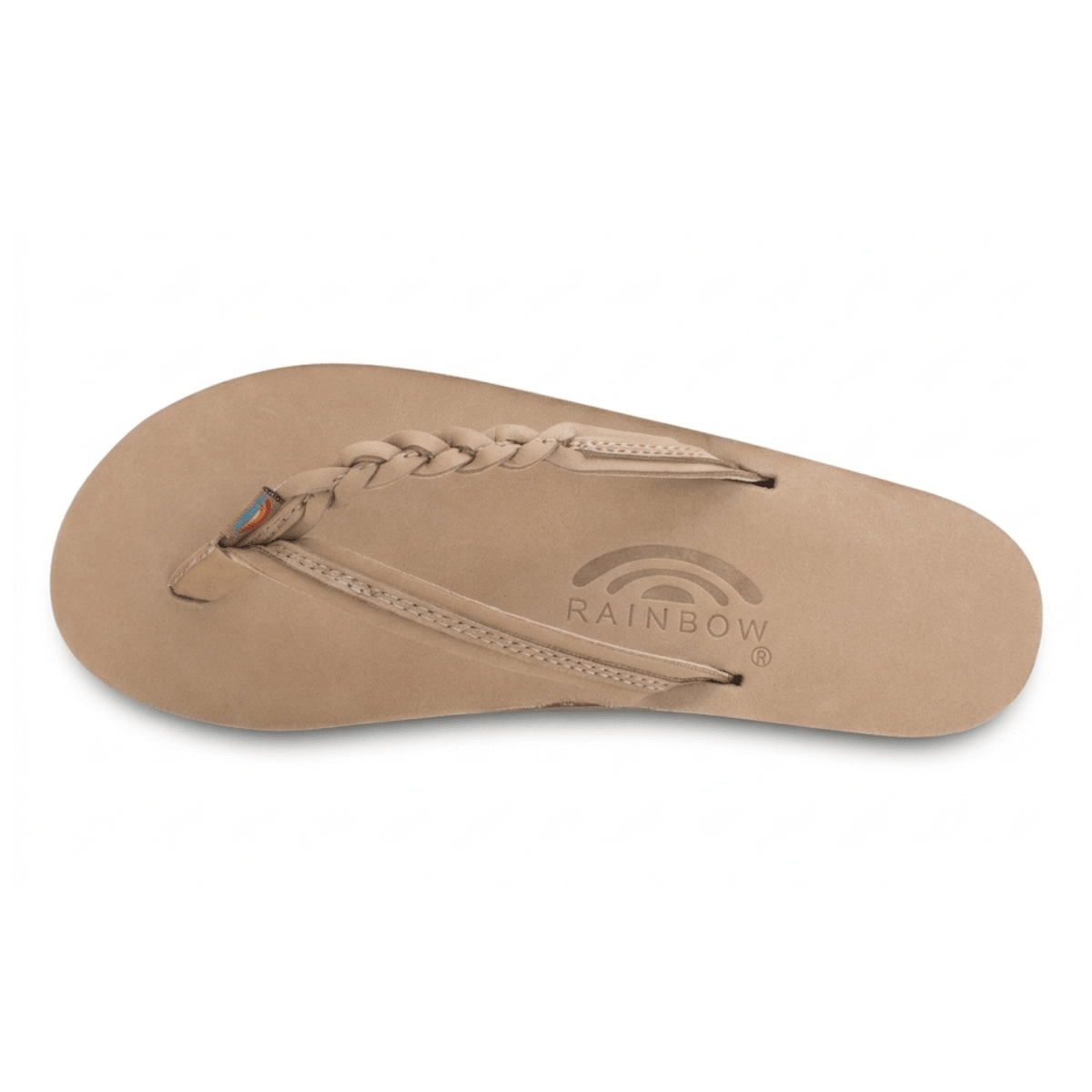 Rainbow Sandals Women's Flirty Braidy Single Layer 1/2" Braid Sierra Brown Premier Leather - 11017556 - Tip Top Shoes of New York
