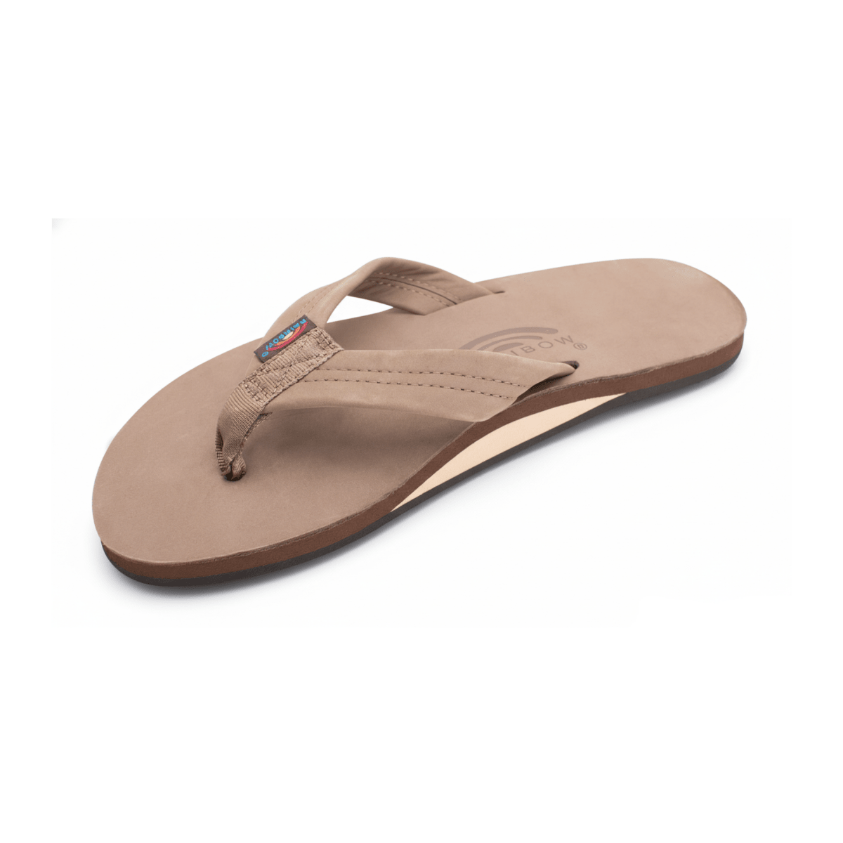 Rainbow Sandals Women's Single Layer Arch 1" Dark Brown Premier Leather - 11017583 - Tip Top Shoes of New York