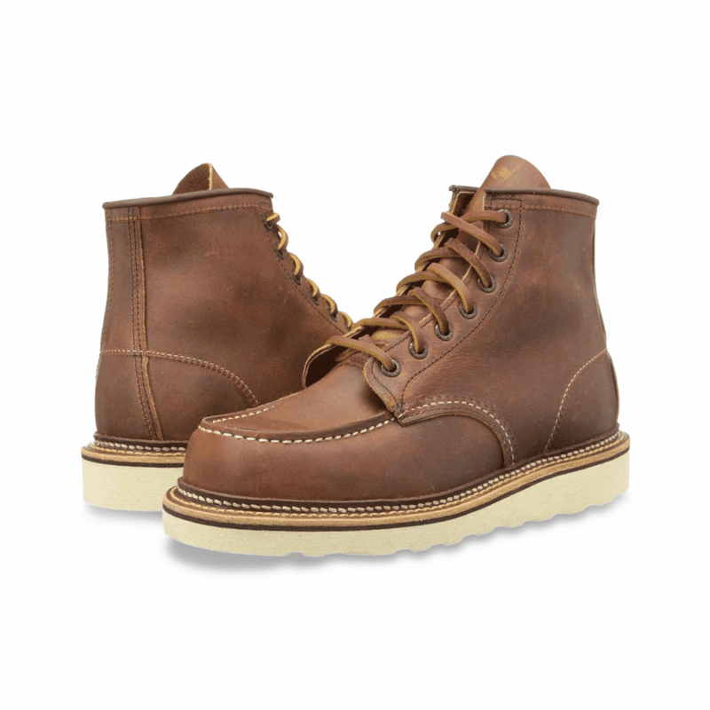 Red Wing Men's 6-Inch Classic Moc 1907 Copper Rough & Tough - Tip