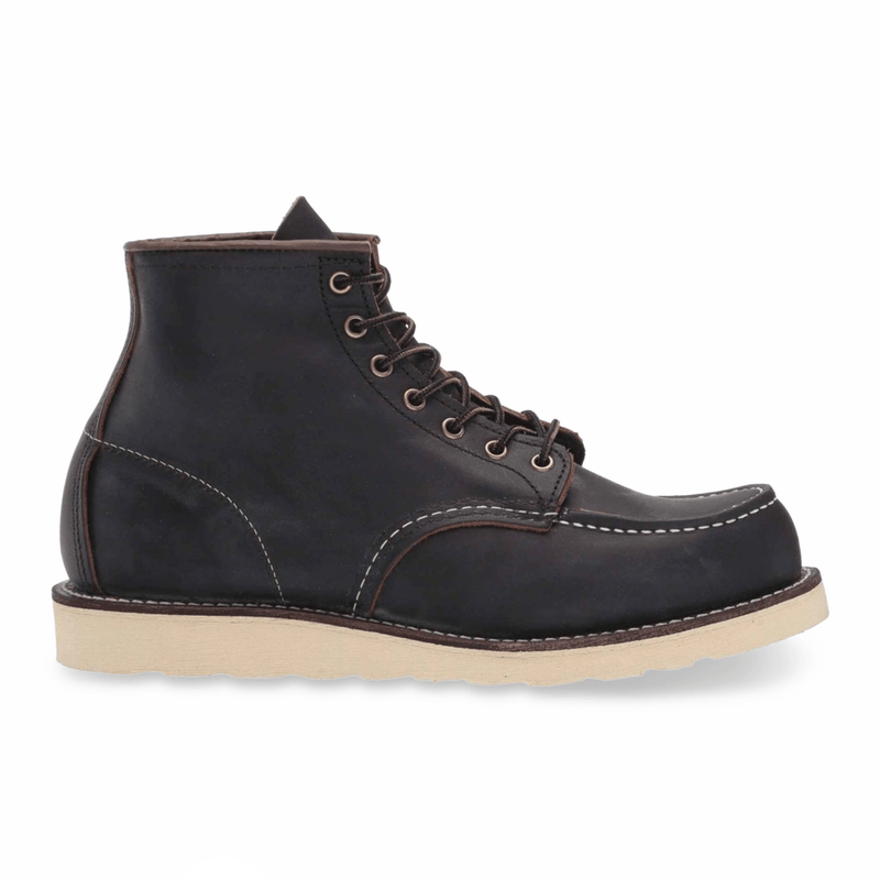 Red Wing Men's 6-Inch Classic Moc 8849 Black Prairie Leather - Tip