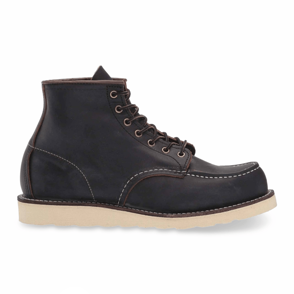 Red Wing Men's 6-Inch Classic Moc 8849 Black Prairie Leather - Tip