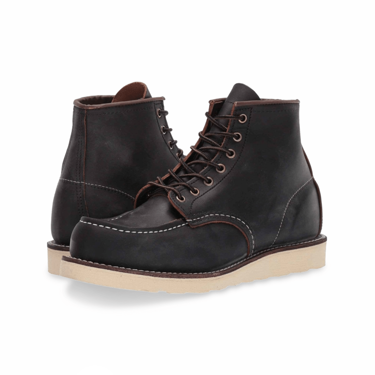 Red Wing Men's 6 - Inch Classic Moc 8849 Black Prairie Leather - 7723605 - Tip Top Shoes of New York