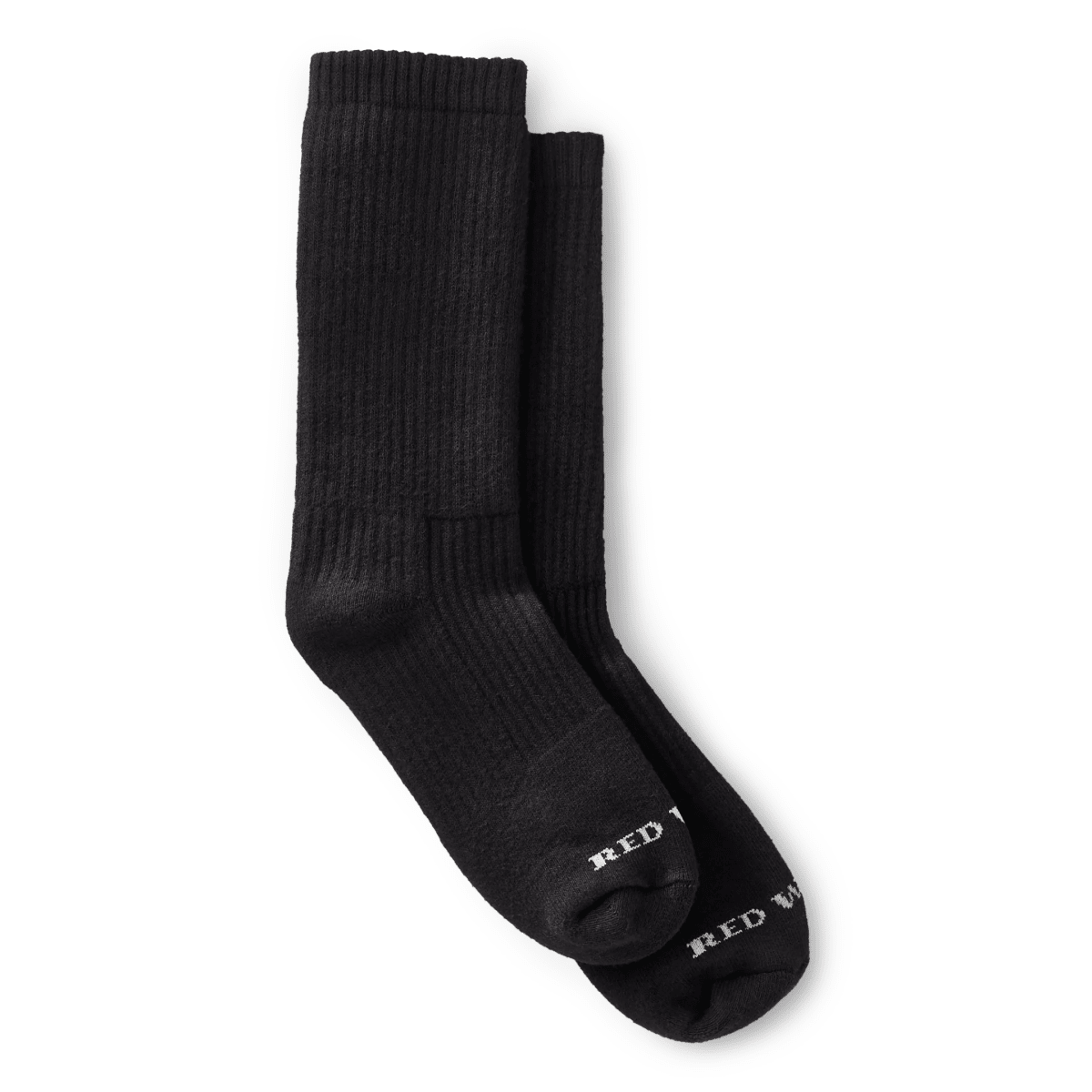 Red Wing Men's Cushion Crew Socks Black Cotton - 5026710 - Tip Top Shoes of New York