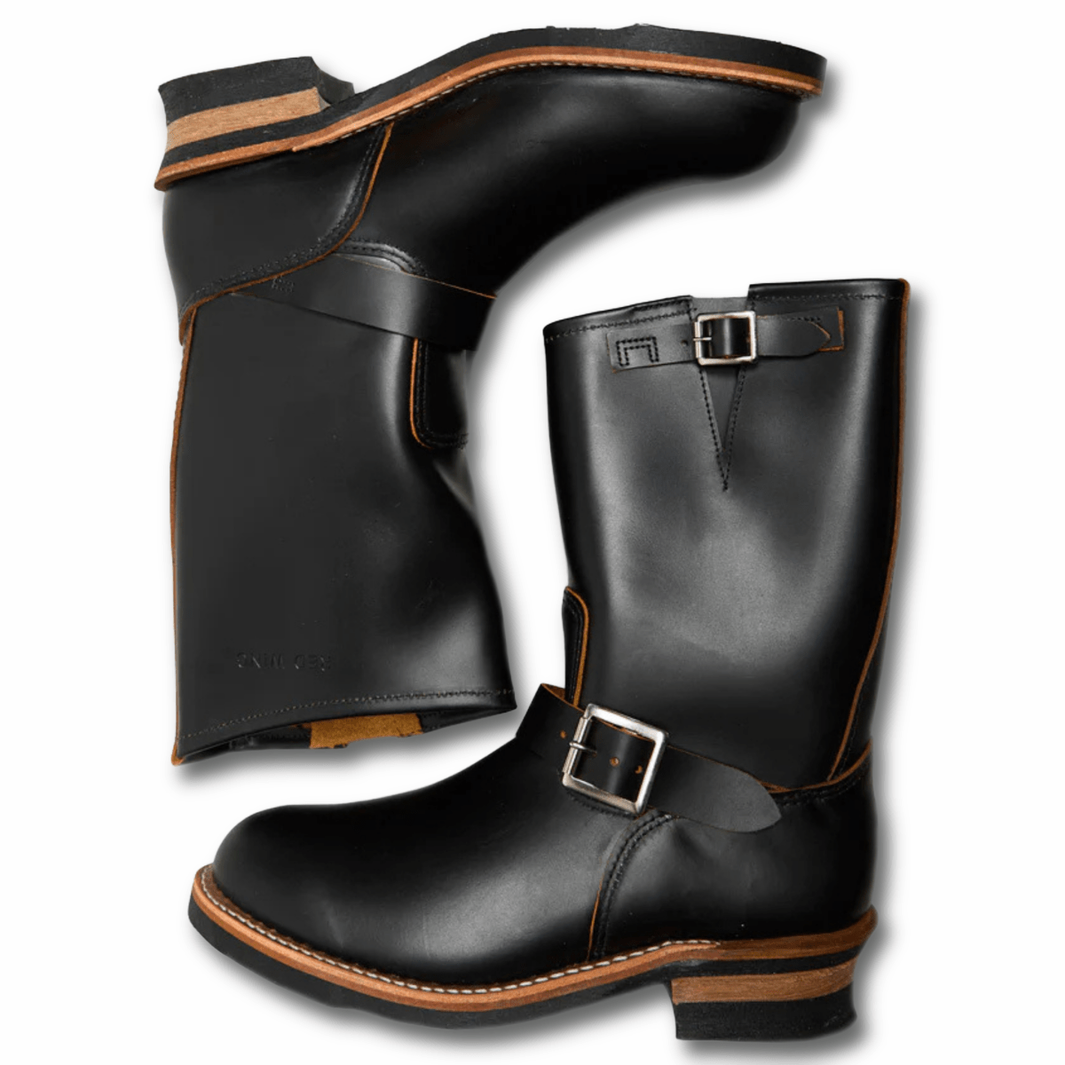 Red Wing Men's Engineer 2996 Black Klondike Leather - 11005638 - Tip Top Shoes of New York