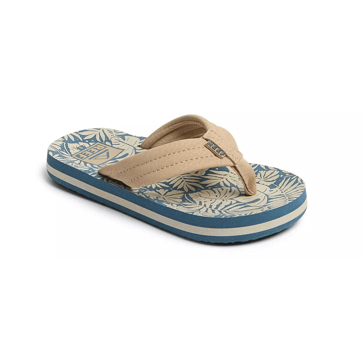 Reef Kid's Ahi Blue/Tan Palm - 1095475 - Tip Top Shoes of New York