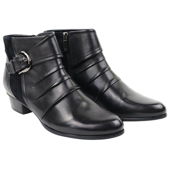 Regarde Le Ciel Women's Stefany 389 Black Leather - 3017791 - Tip Top Shoes of New York