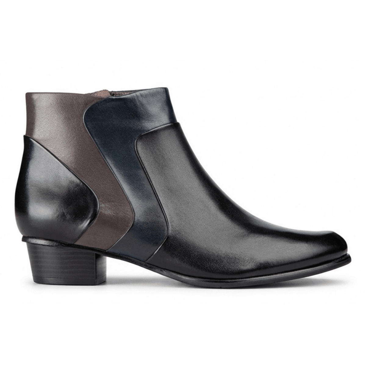Regarde Le Ciel Women's Stefany-403 Black/Navy/Brown Leather - 9036157 - Tip Top Shoes of New York