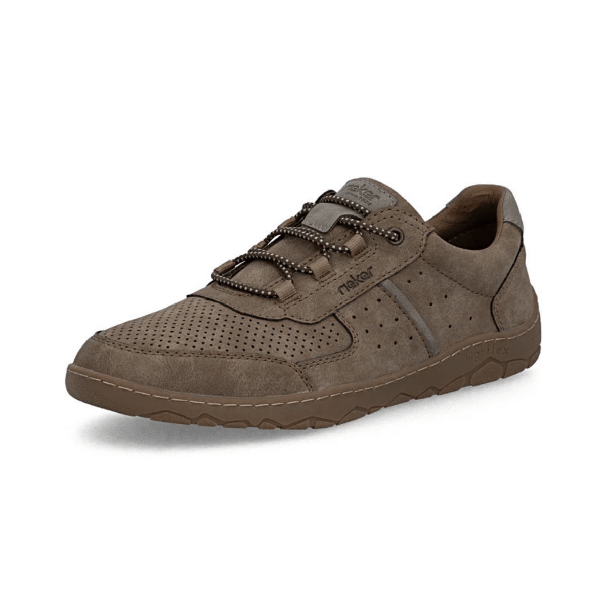 Rieker Men's 08351 - 64 Charcoal Perforated Leather - 9028464 - Tip Top Shoes of New York