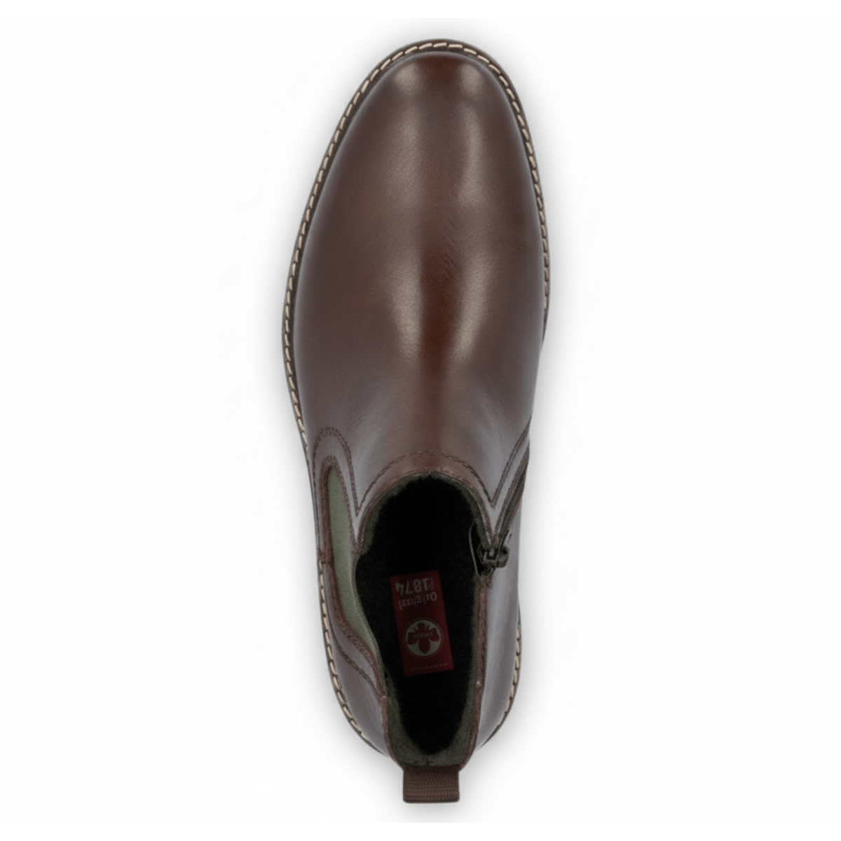 Rieker Men's 13757 - 25 Chelsea Nougat Brown Leather - 9016502 - Tip Top Shoes of New York