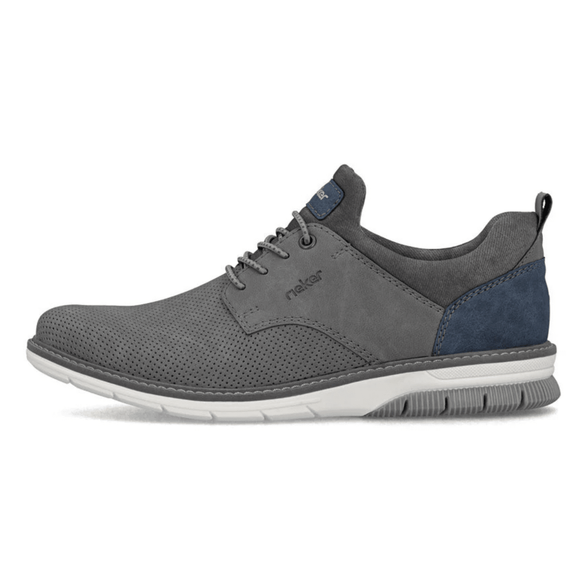 Rieker Men's 14450 - 42 Dustin Ash/Denim/Rauch Perforated - 9028472 - Tip Top Shoes of New York