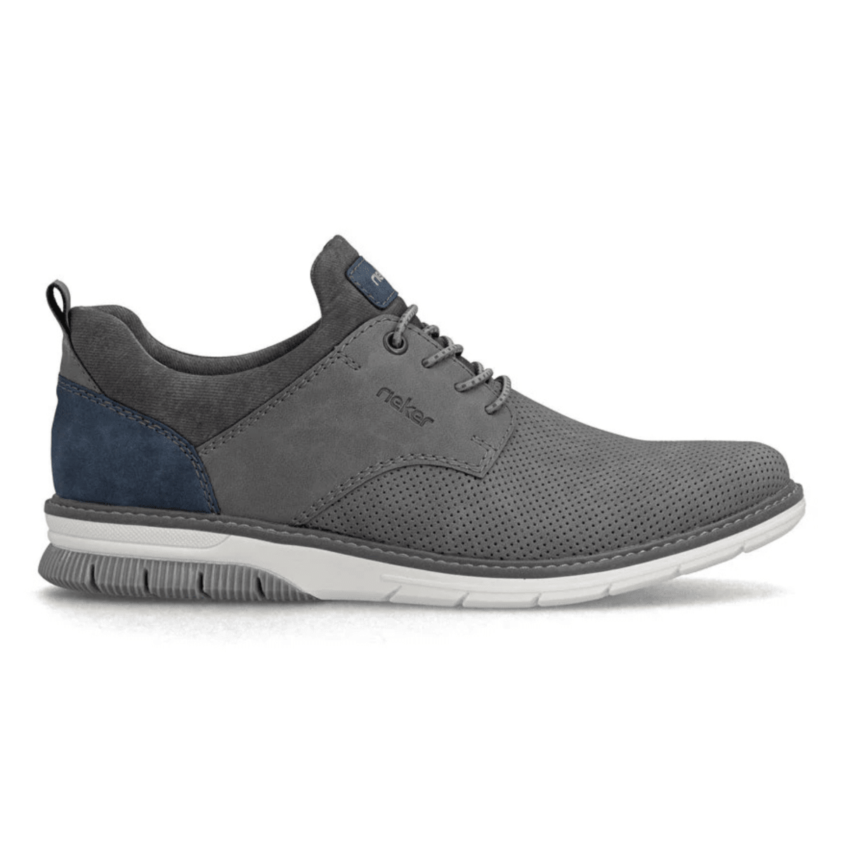 Rieker Men's 14450 - 42 Dustin Ash/Denim/Rauch Perforated - 9028472 - Tip Top Shoes of New York