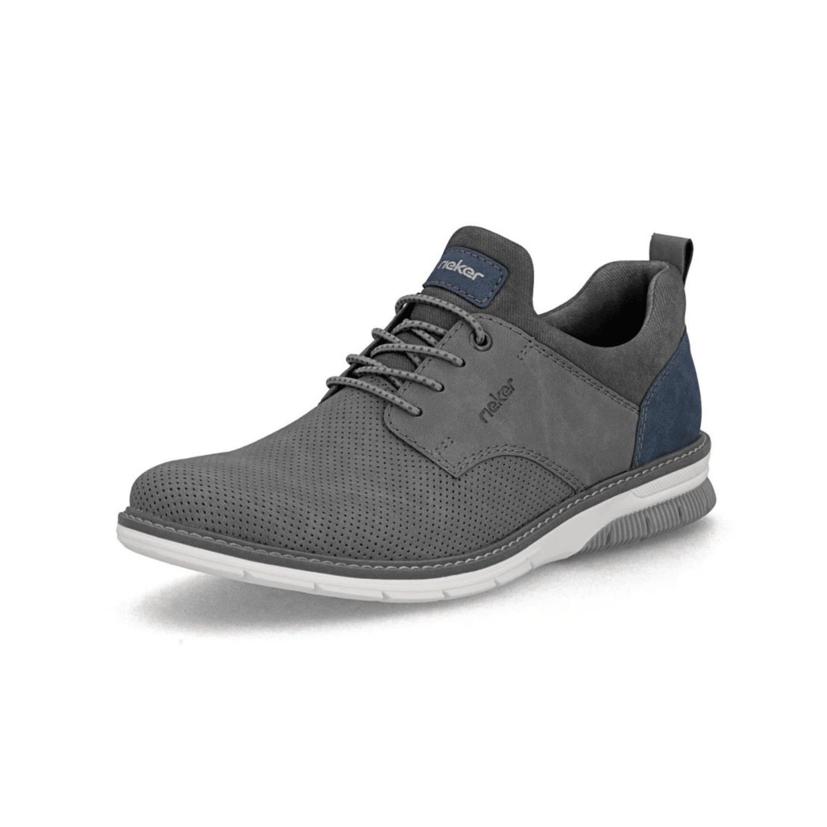 Rieker Men's 14450 - 42 Dustin Ash/Denim/Rauch Perforated - 9028472 - Tip Top Shoes of New York