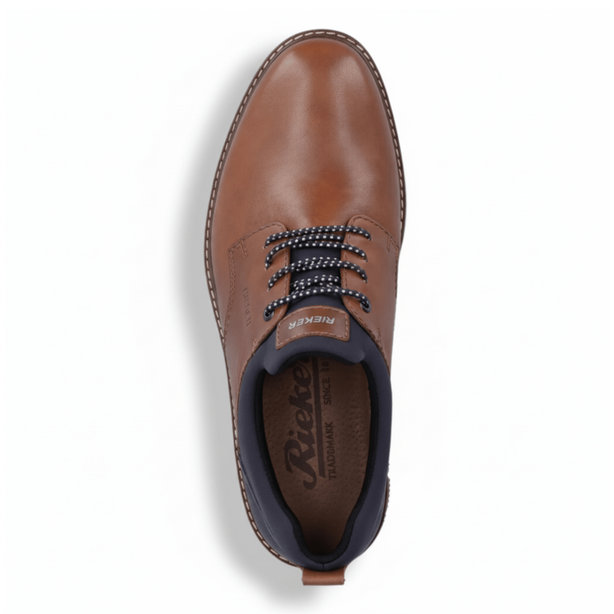 Rieker Men's 14454 - 22 Dustin Cognac/Navy Leather - 9016494 - Tip Top Shoes of New York