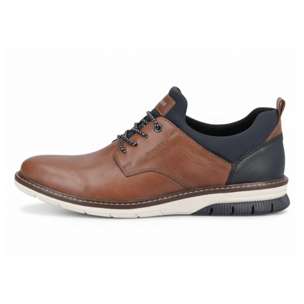 Rieker Men's 14454 - 22 Dustin Cognac/Navy Leather - 9016494 - Tip Top Shoes of New York
