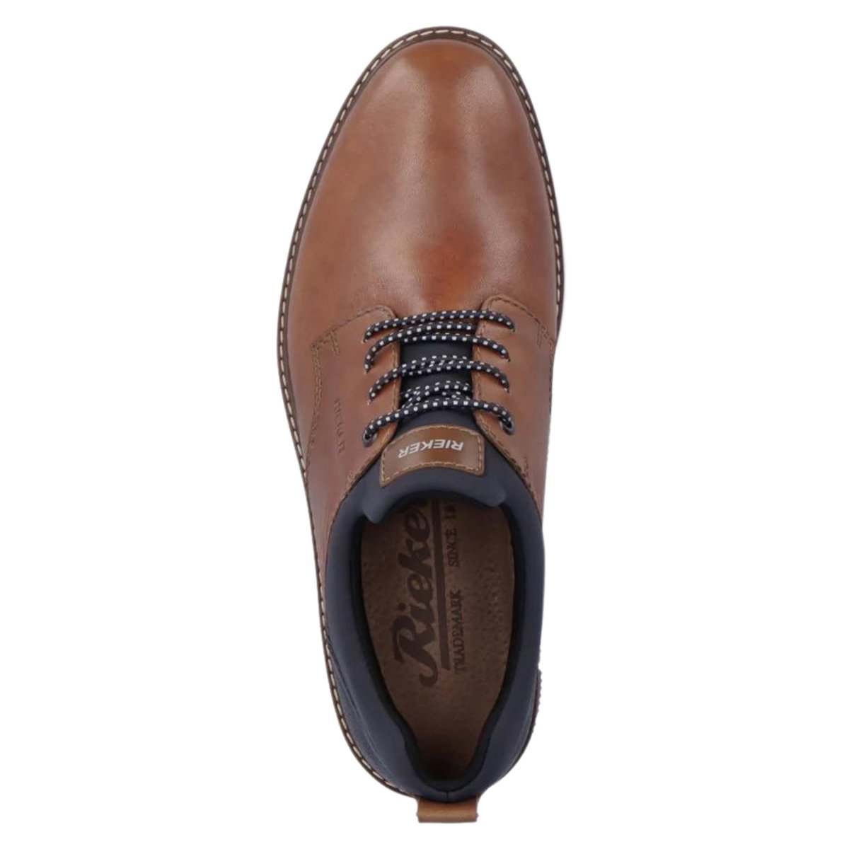 Rieker Men's 14454 - 22 Dustin Cognac/Navy Leather - 9016494 - Tip Top Shoes of New York