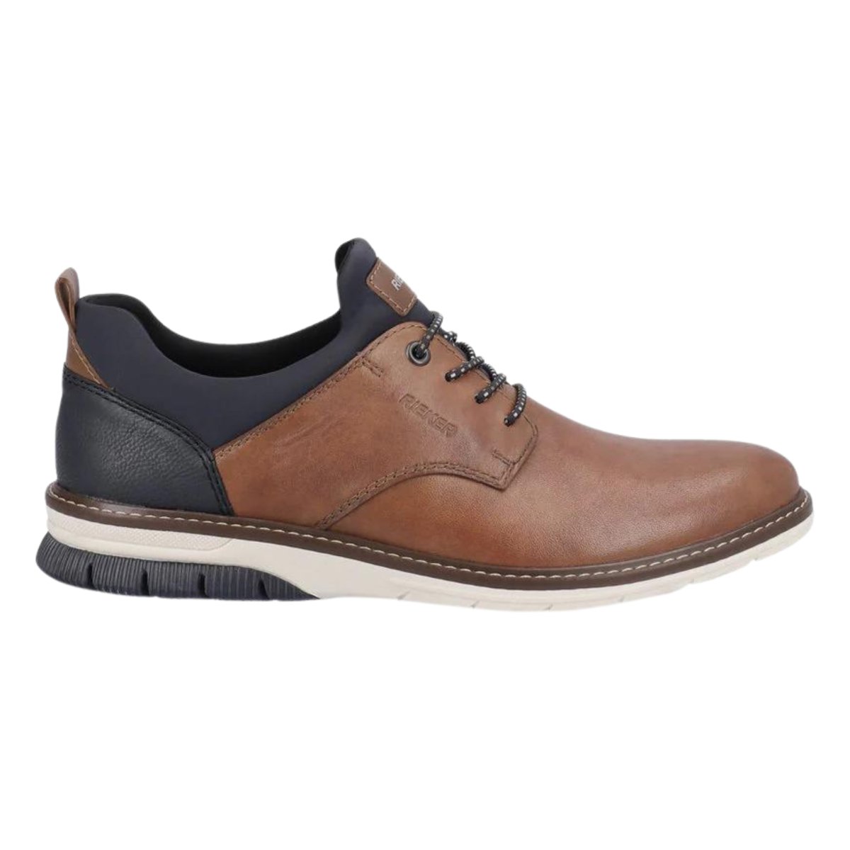 Rieker Men's 14454 - 22 Dustin Cognac/Navy Leather - 9016494 - Tip Top Shoes of New York