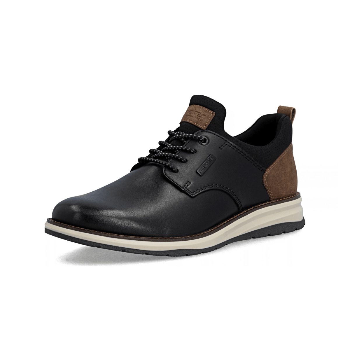 Rieker Men's 14755-00 Black/Tan Leather - 9032921 - Tip Top Shoes of New York