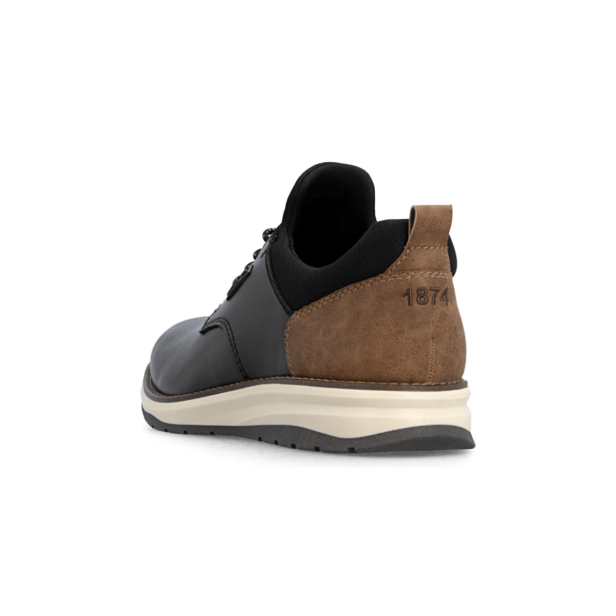 Rieker Men's 14755-00 Black/Tan Leather - 9032921 - Tip Top Shoes of New York