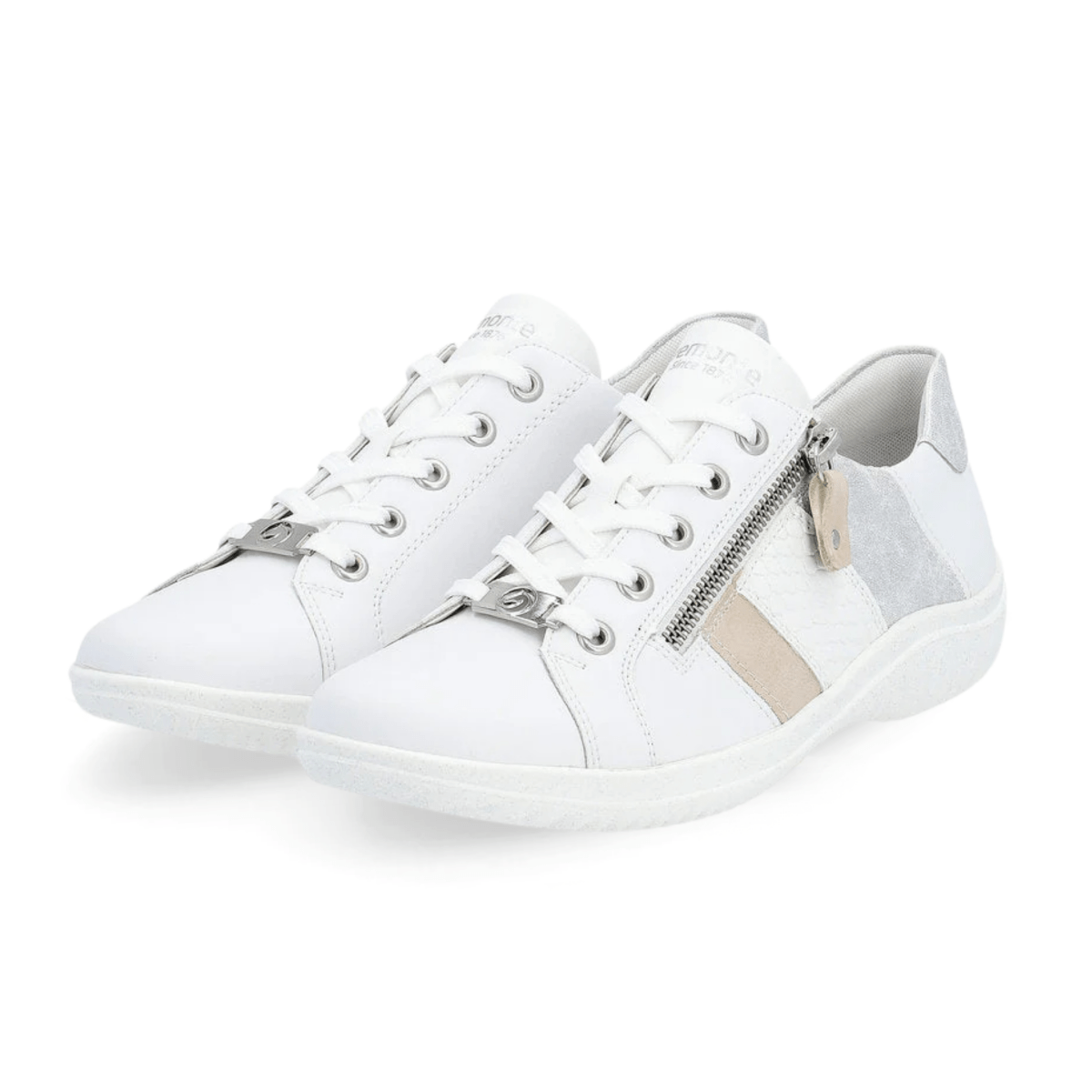 Rieker Woman's Louann D1E00 - 81 White/Rose/Ice - 9019346 - Tip Top Shoes of New York