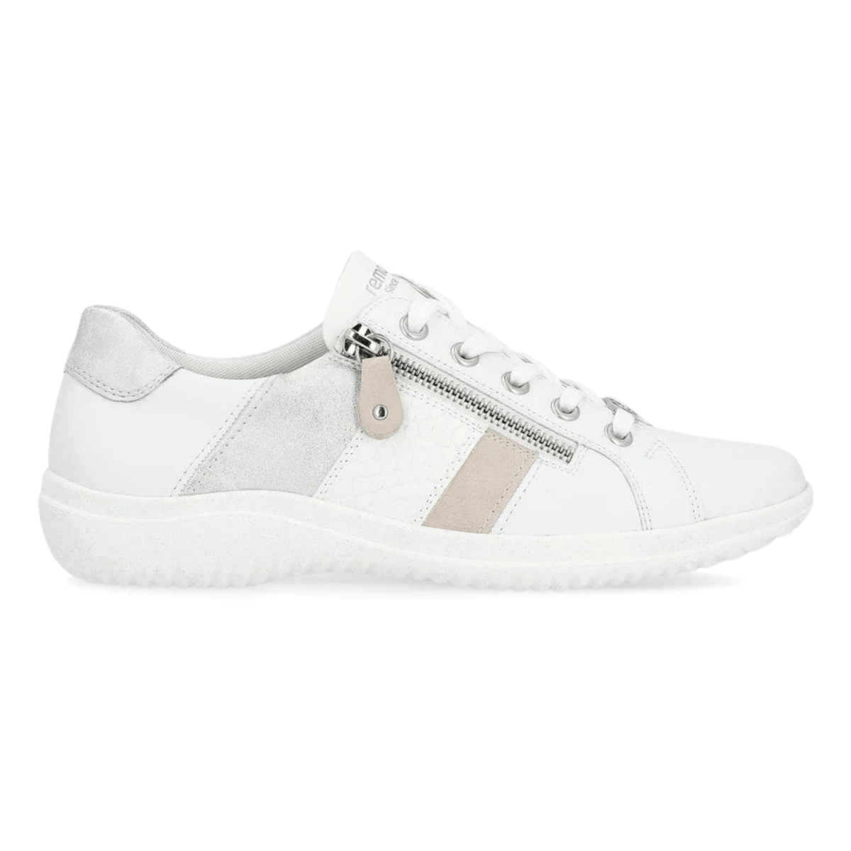Rieker Woman's Louann D1E00 - 81 White/Rose/Ice - 9019346 - Tip Top Shoes of New York