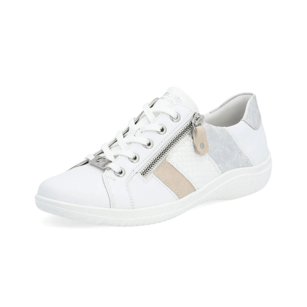 Rieker Woman's Louann D1E00 - 81 White/Rose/Ice - 9019346 - Tip Top Shoes of New York
