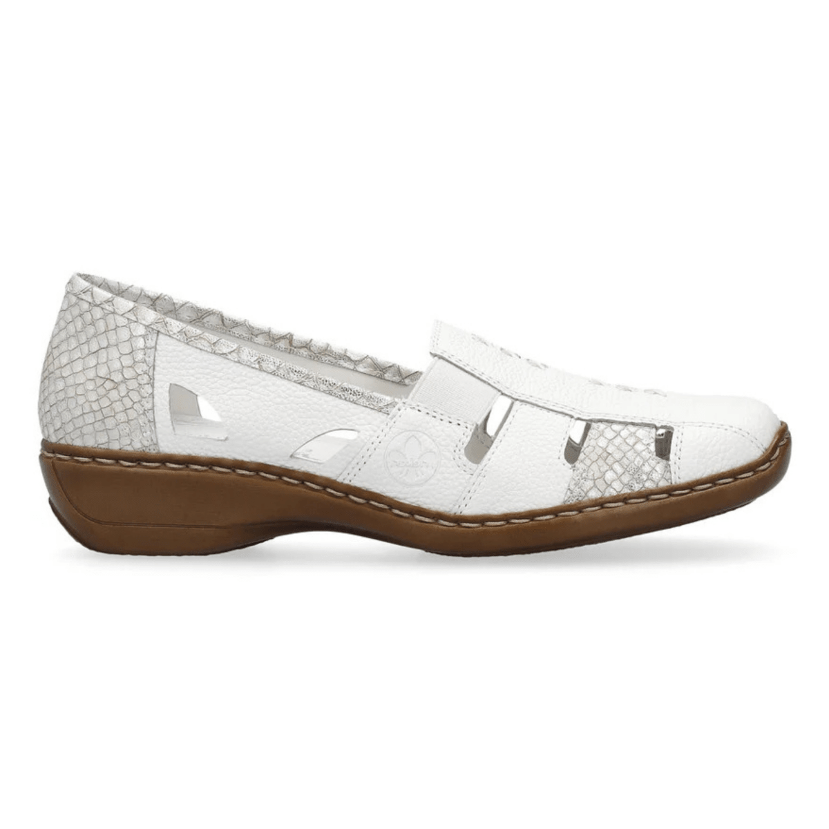 Rieker Women's 41385 - 63 White Leather - 9028487 - Tip Top Shoes of New York