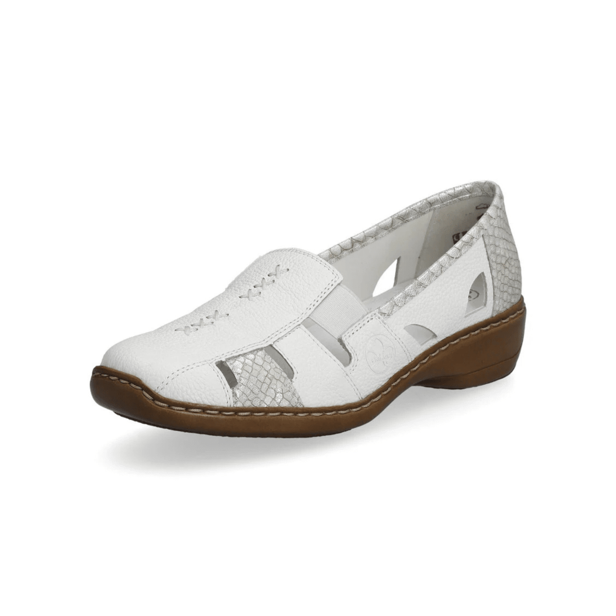 Rieker Women's 41385 - 63 White Leather - 9028487 - Tip Top Shoes of New York