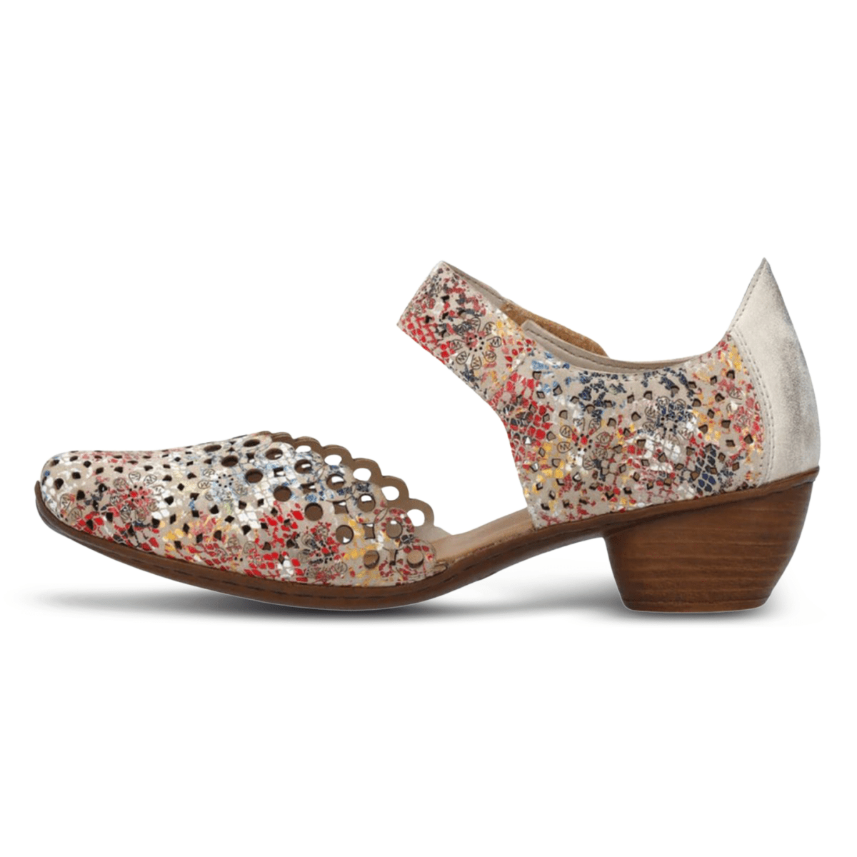 Rieker Women's 43753 - 91 Beige Multi Leather - 9014442 - Tip Top Shoes of New York