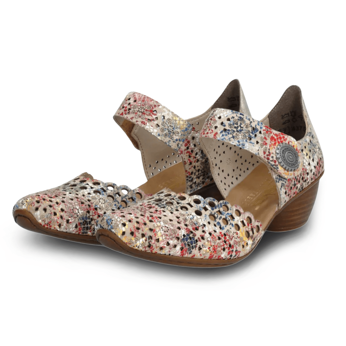 Rieker Women's 43753 - 91 Beige Multi Leather - 9014442 - Tip Top Shoes of New York